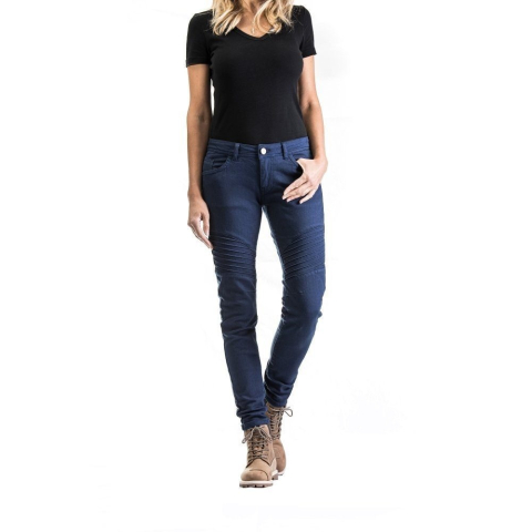 ECHIPAMENTE - Blugi moto Ixon Vicky, femei - Navy (albastru) Cordura Denim; CE AA