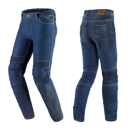 ECHIPAMENTE - Blugi moto femei Seventy Degrees SD-PJ8 tip Slim fit albastru