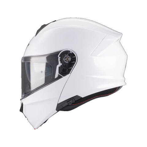 CĂȘTI - Cască moto modulară MT Genesis SV Pure A0 alb lucios Pinlock ready - ECE 22.06 - vizieră MT-V-25