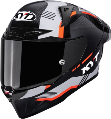 CĂȘTI - Cască moto integrală KYT R1R CARBON ZONE ORANGE