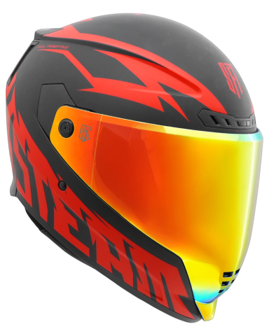 INTEGRALE - Cască moto integrală SFT FlatOut Red ECE 22.06