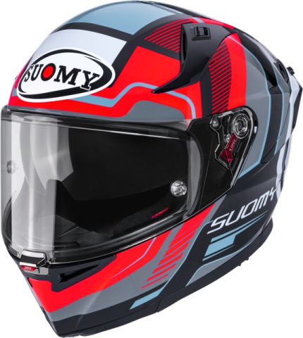 CĂȘTI - Cască moto integrală Suomy SPEEDSTAR 2 PARALLAX RED ECE 22.06