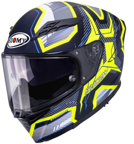 CĂȘTI - Cască moto integrală Suomy STELLAR 2 BLACKSTAR MATT BLK/YLW ECE 22.06