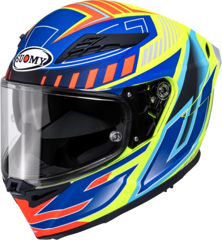 CĂȘTI - Cască moto integrală Suomy STELLAR 2 DEEPSPACE MATT YLW/BLUE ECE 22.06