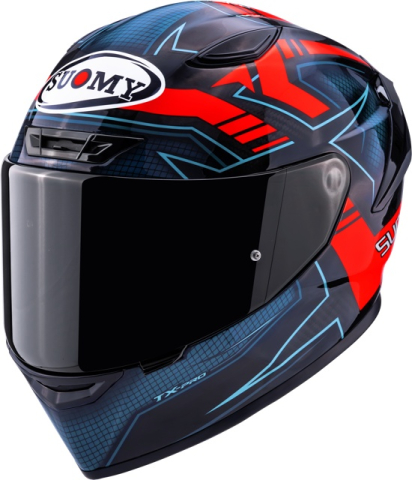 CĂȘTI - Cască moto integrală Suomy TX-PRO FLAWLESS RED ECE 22.06