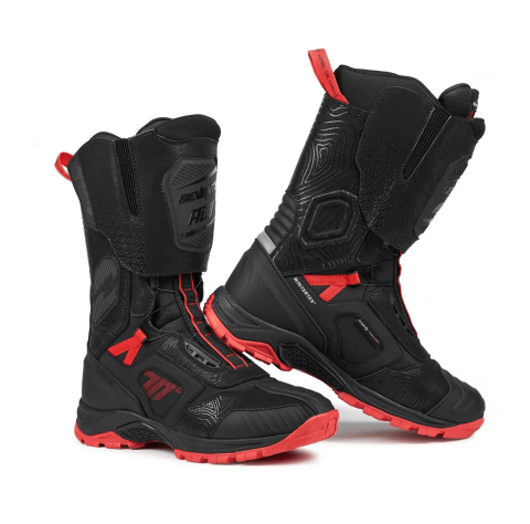 MOTO BĂRBAȚI - Cizme moto Adventure (Touring) Unisex Seventy Degrees SD-BA6 Stelvio negru/roșu