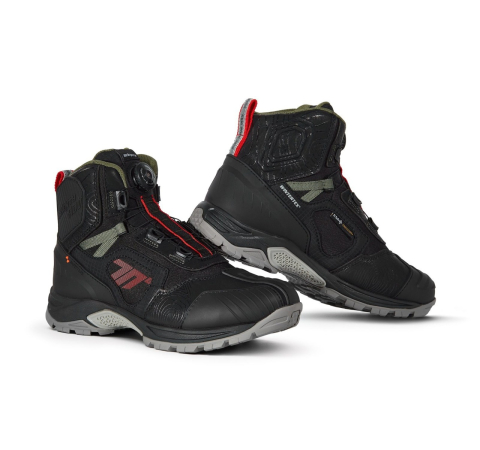 MOTO BĂRBAȚI - Cizme moto Adventure (Touring) Unisex Seventy Degrees SD-BA7 Stelvio negru/roșu/verde