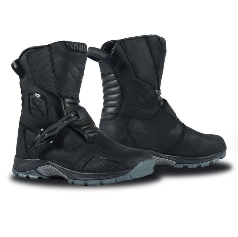 ECHIPAMENTE - Cizme moto Ixon Klay WP MS, bărbați, touring/adventure, all-season - negru impermeabile