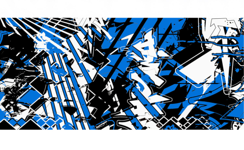 Folii Grafice - Folie grafica moto SFT Mesh Blue