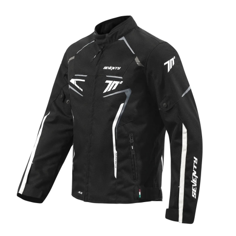 ECHIPAMENTE - Geacă moto bărbați Racing Seventy Degrees iarnă SD-JR65 Piston negru/gri/alb