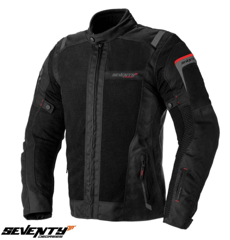 GECI - Geacă moto bărbați Touring Seventy Degrees vară SD-JT56 negru