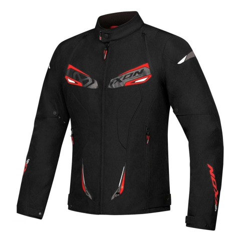 ECHIPAMENTE - Geacă moto Ixon Caliber WP MS, bărbați, racing/roadster, all-season - negru/alb/roșu