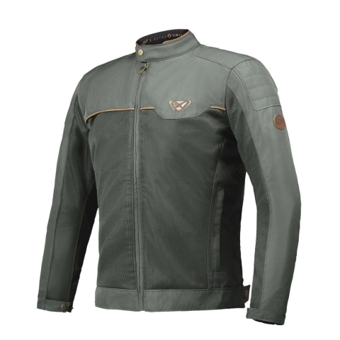 ECHIPAMENTE - Geacă moto Ixon Cornet WP MS, bărbați, urban/heritage, vară - verde/maro