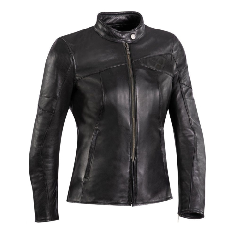 ECHIPAMENTE - Geacă moto Ixon Cranky LS, femei, piele, urban/heritage, all-season - negru