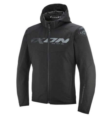 ECHIPAMENTE - Geacă moto Ixon Fierce WP MS, bărbați, textil, roadster, all-season/iarnă - negru