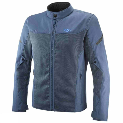 ECHIPAMENTE - Geacă moto Ixon Fresh MS, bărbați, racing/roadster, vară - albastru; tip croi: Slim Fit
