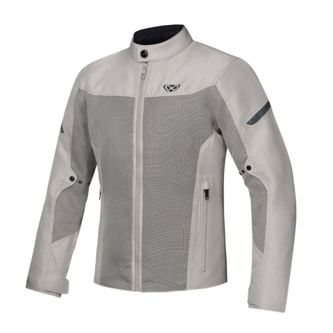 ECHIPAMENTE - Geacă moto Ixon Fresh MS, bărbați, racing/roadster, vară - greige (gri); tip croi: Slim Fit