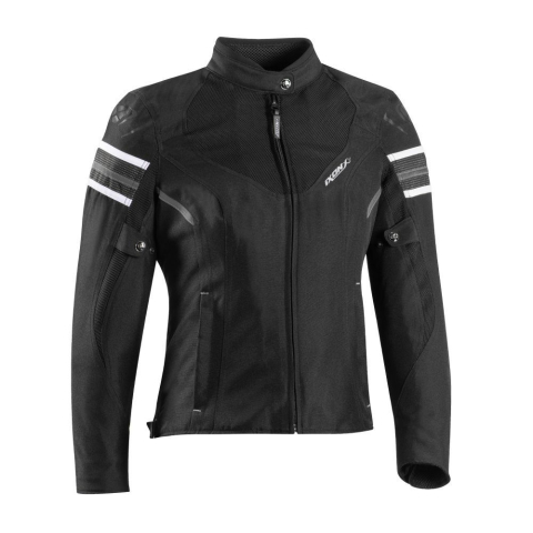 ECHIPAMENTE - Geacă moto Ixon Ilana Evo LS, femei, racing/roadster, all-season - negru/alb