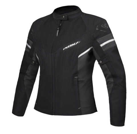 ECHIPAMENTE - Geacă moto Ixon Ilana Evo LS, femei, racing/roadster, all-season - negru/antracit/argintiu