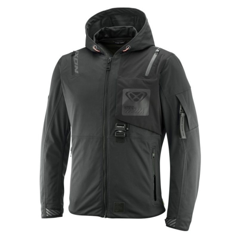 ECHIPAMENTE - Geacă moto Ixon M-Quarter MS, bărbați, touring/adventure - antracit/negru (geacă laminată; impermeabilă și pe exterior)