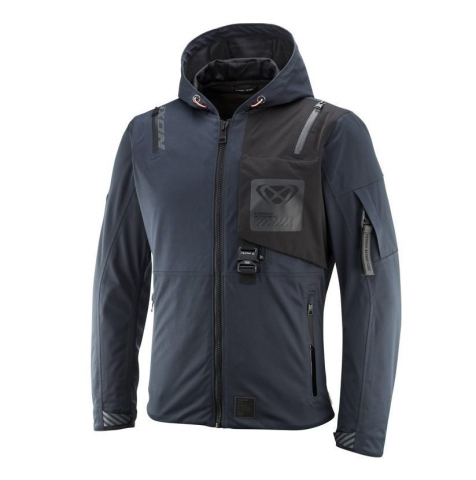 ECHIPAMENTE - Geacă moto Ixon M-Quarter MS, bărbați, touring/adventure - navy (albastru)/negru (geacă laminată; impermeabilă și pe exterior)