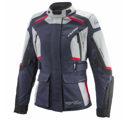 ECHIPAMENTE - Geacă moto Ixon Midgard LS, femei, touring/adventure, all-season - gri/navy/negru