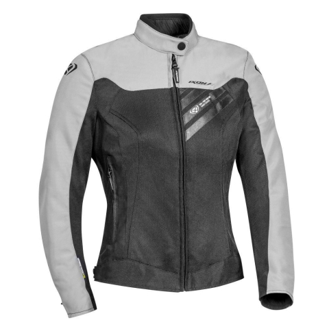 ECHIPAMENTE - Geacă moto Ixon Orion LS, femei, racing/roadster, vară - negru/gri