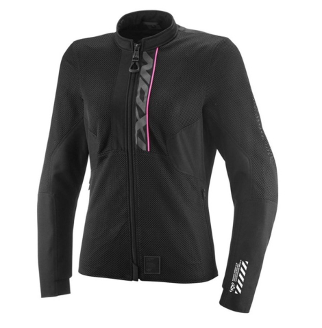 ECHIPAMENTE - Geacă moto Ixon Ostro LS, femei, roadster, vară - negru/roz