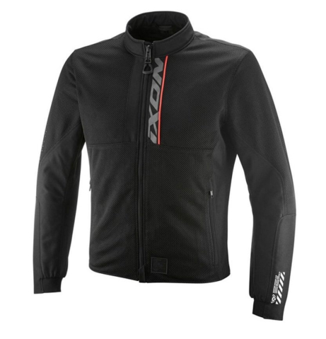 ECHIPAMENTE - Geacă moto Ixon Ostro MS, bărbați, roadster, vară - negru/roșu