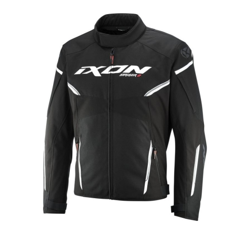ECHIPAMENTE - Geacă moto Ixon Striker 2 AIR C-Sizing MS, bărbați, racing/roadster, vară - negru/alb croială C; Sizing