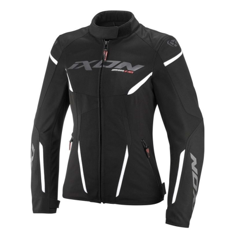 ECHIPAMENTE - Geacă moto Ixon Striker 2 AIR WP LS, femei, racing/roadster, vară - negru/alb