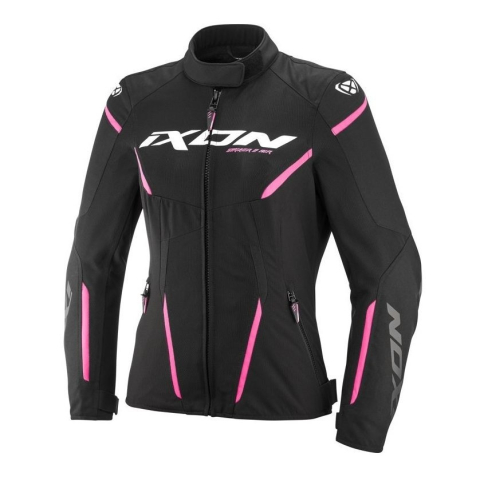 ECHIPAMENTE - Geacă moto Ixon Striker 2 AIR WP LS, femei, racing/roadster, vară - negru/roz