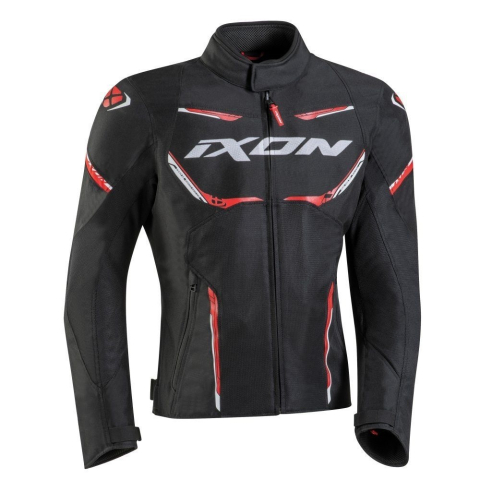 ECHIPAMENTE - Geacă moto Ixon Striker AIR WP MS, bărbați, racing/roadster, vară - negru/roșu/alb