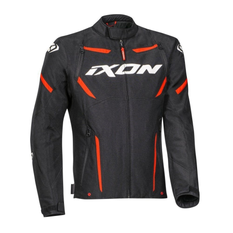 ECHIPAMENTE - Geacă moto Ixon Striker MS, bărbați, racing/roadster - negru/alb/roșu
