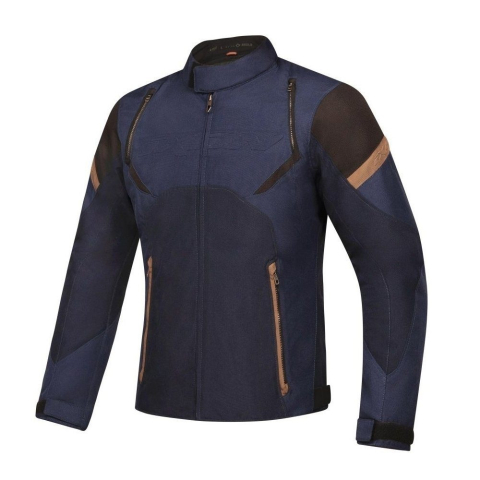 ECHIPAMENTE - Geacă moto Ixon Striker Retro WP MS, bărbați, urban/heritage - negru/navy/maro