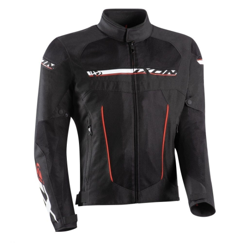 ECHIPAMENTE - Geacă moto Ixon T-Rex MS, bărbați, racing/roadster, all-season - negru/alb/roșu