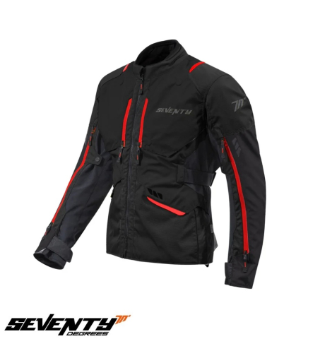 GECI - Geacă moto Seventy Degrees all season SD-JT67 Tanami Negru/roșu