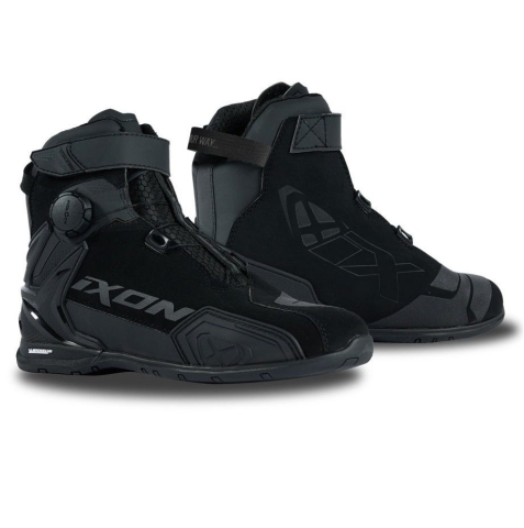 ÎNCĂLȚĂMINTE - Ghete moto Ixon Bull 2 WP MS, bărbați, roadster, all-season - negru impermeabile