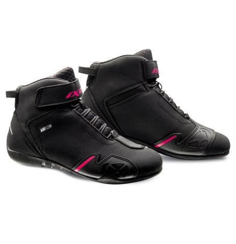 ÎNCĂLȚĂMINTE - Ghete moto Ixon Gambler LS, femei, roadster, all-season - negru/fuchsia (roz)