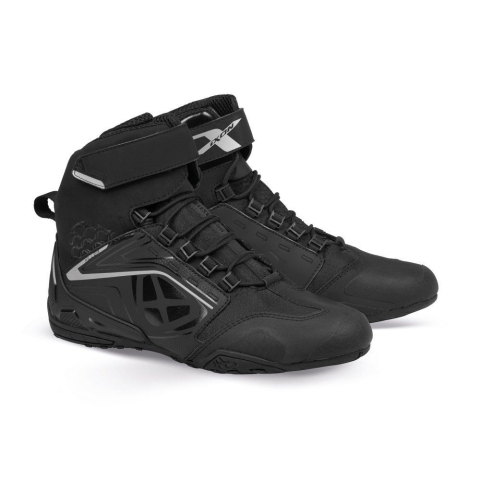 ÎNCĂLȚĂMINTE - Ghete moto Ixon Killer WP LS, femei, roadster, all-season - negru/argintiu impermeabile