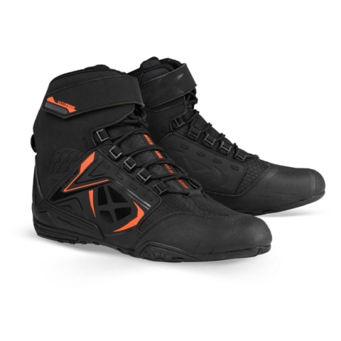 ÎNCĂLȚĂMINTE - Ghete moto Ixon Killer WP MS, bărbați, roadster, all-season - negru/portocaliu impermeabile