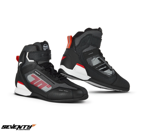 ÎNCĂLȚĂMINTE - Ghete moto Seventy Degrees SD-BR2 Veloce Negru roșu