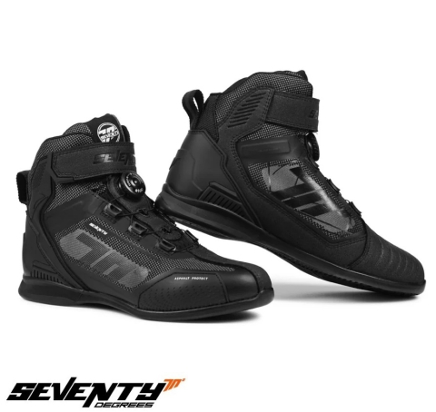 ÎNCĂLȚĂMINTE - Ghete moto Seventy Degrees SD-BR3 Veloce Pro Negru