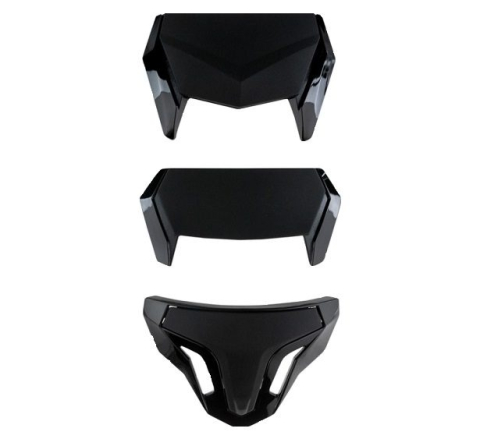 CĂȘTI - Kit ventilații cască modulară MT Atom SV - negru lucios