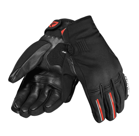 MOTO BĂRBAȚI - Mănuși moto bărbați Naked/Urban iarnă Seventy Degrees SD-N11 Hornet negru/alb/roșu - WinterTex