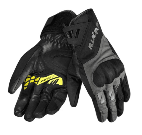 MOTO BĂRBAȚI - Mănuși moto bărbați Touring/Adventure iarnă Seventy Degrees SD-T55 Atak - negru/galben