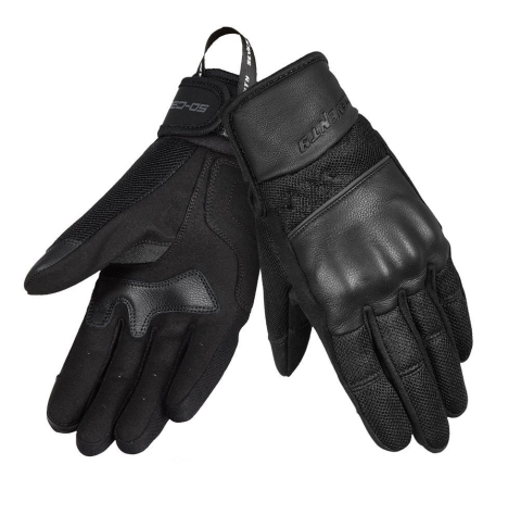 MOTO BĂRBAȚI - Mănuși moto bărbați Urban vară Seventy Degrees SD-C36 Icon negru - degete tactile