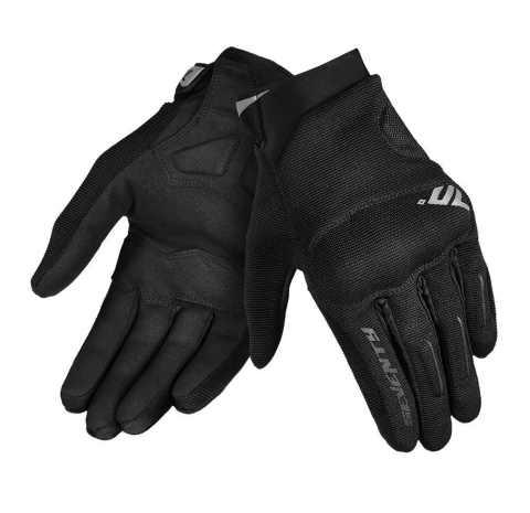 MOTO BĂRBAȚI - Mănuși moto bărbați Urban vară Seventy Degrees SD-C40 Asphalt negru/gri - degete tactile