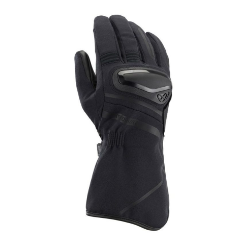 MOTO BĂRBAȚI - Mănuși moto Ixon Drizzle MS, bărbați, textil/piele, touring/adventure - negru; degete tactile (mănuși lungi)