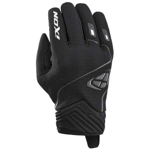 MOTO BĂRBAȚI - Mănuși moto Ixon Hurricane 2 MS, bărbați, roadster, vară - negru/alb; degete tactile